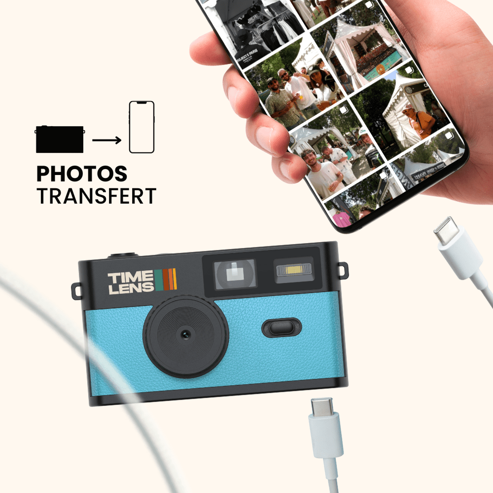 Appareil photo TimeLens® Bleu Turquoise - TIME LENS - TL0101 - 