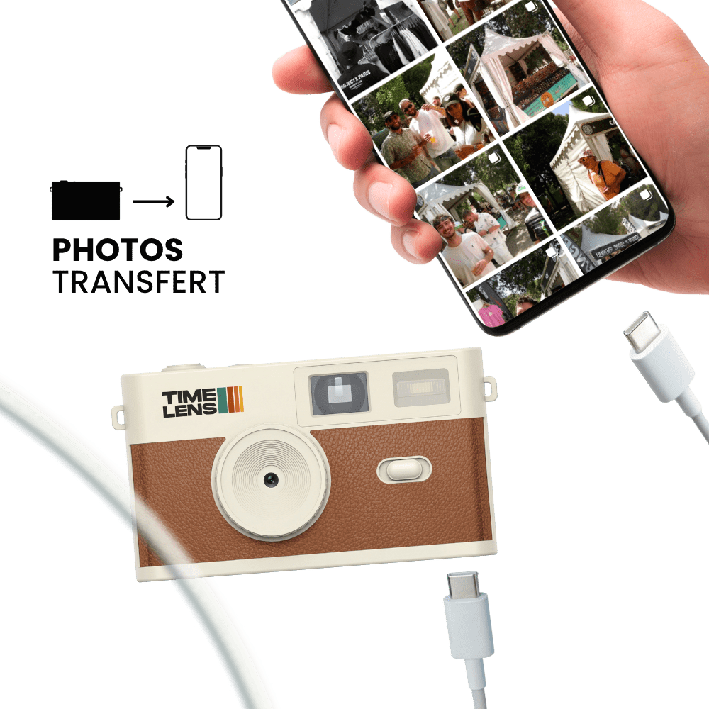 Appareil photo TimeLens® Cream Brown - TIME LENS - TL0119 -