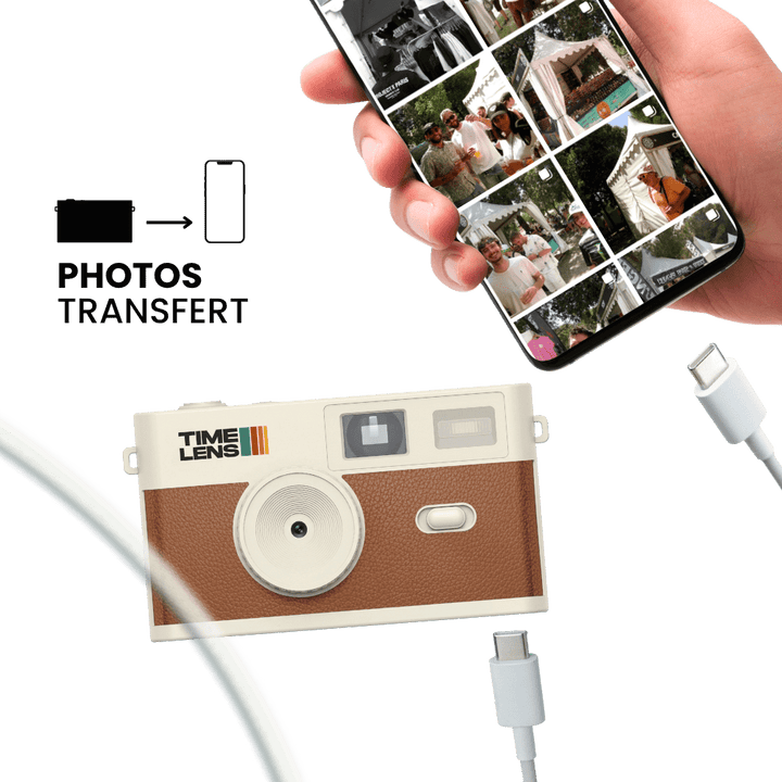 Appareil photo TimeLens® Cream Brown - TIME LENS - TL0119 - 