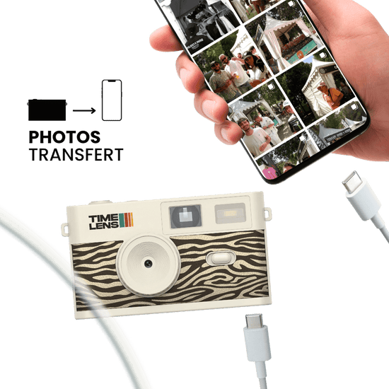 Appareil photo TimeLens® Cream Zebra - TIME LENS - TL0120 - 