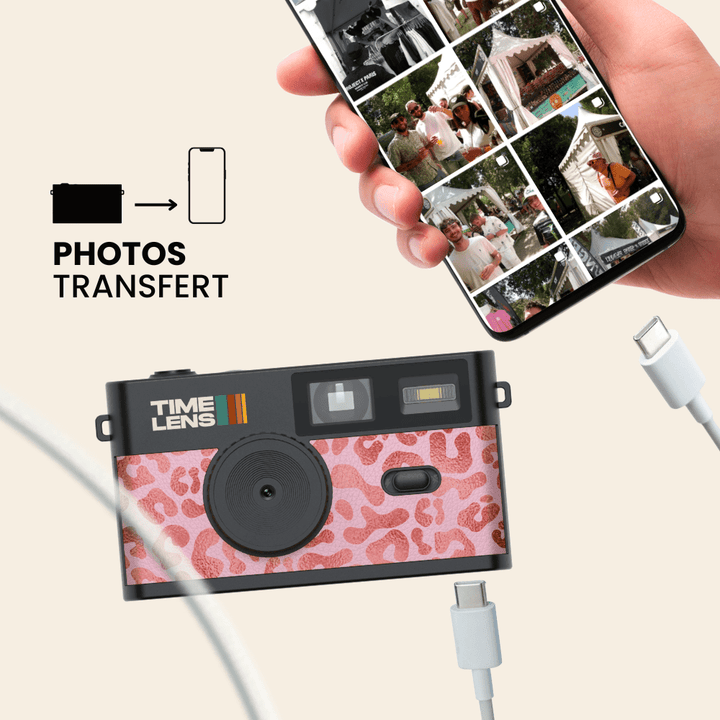 Appareil photo TimeLens® Pink Leopard - TIME LENS - TL0112 - 