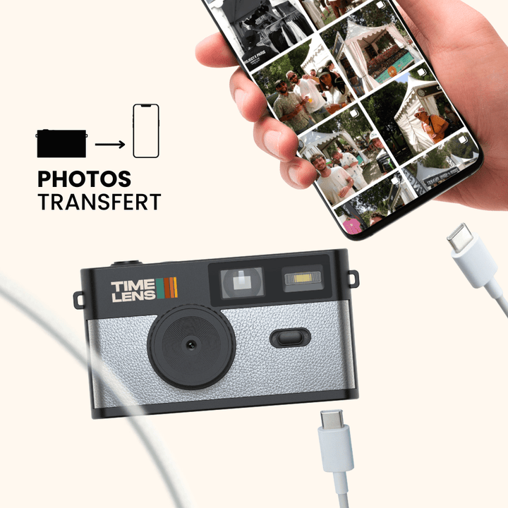 Appareil photo TimeLens® POP EDITION 80's SILVER - TIME LENS - TL0203 - 