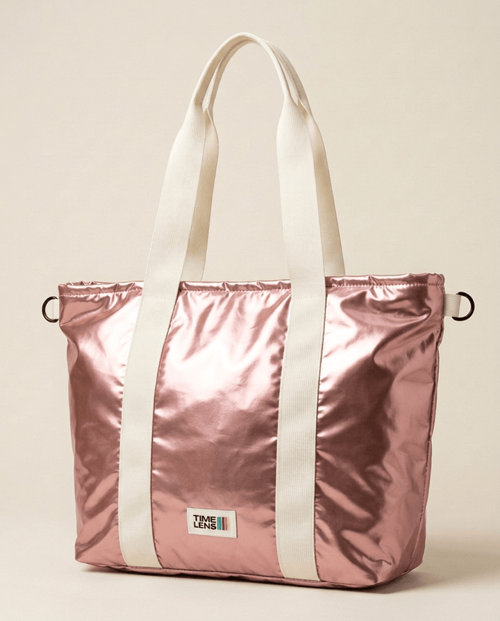 Tote Bag 80's Pink Gold - TIME LENS - TL-TOTE-PKG80 -